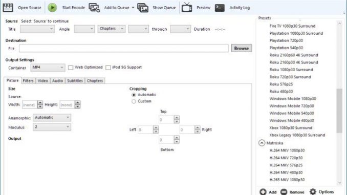 handbrake_01 HandBrake 1.0