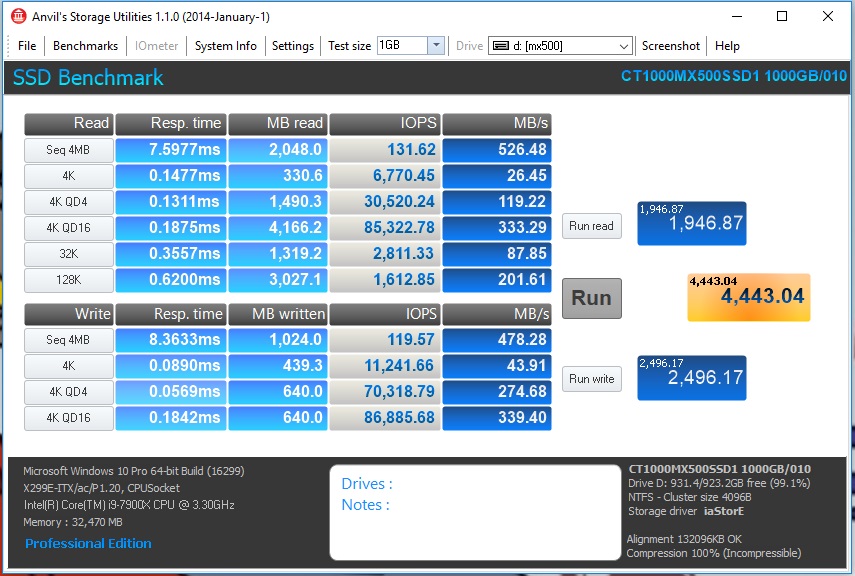 Crucial MX500 1TB SATA 2.5 SSD Review Page 3 of 4 Funky Kit