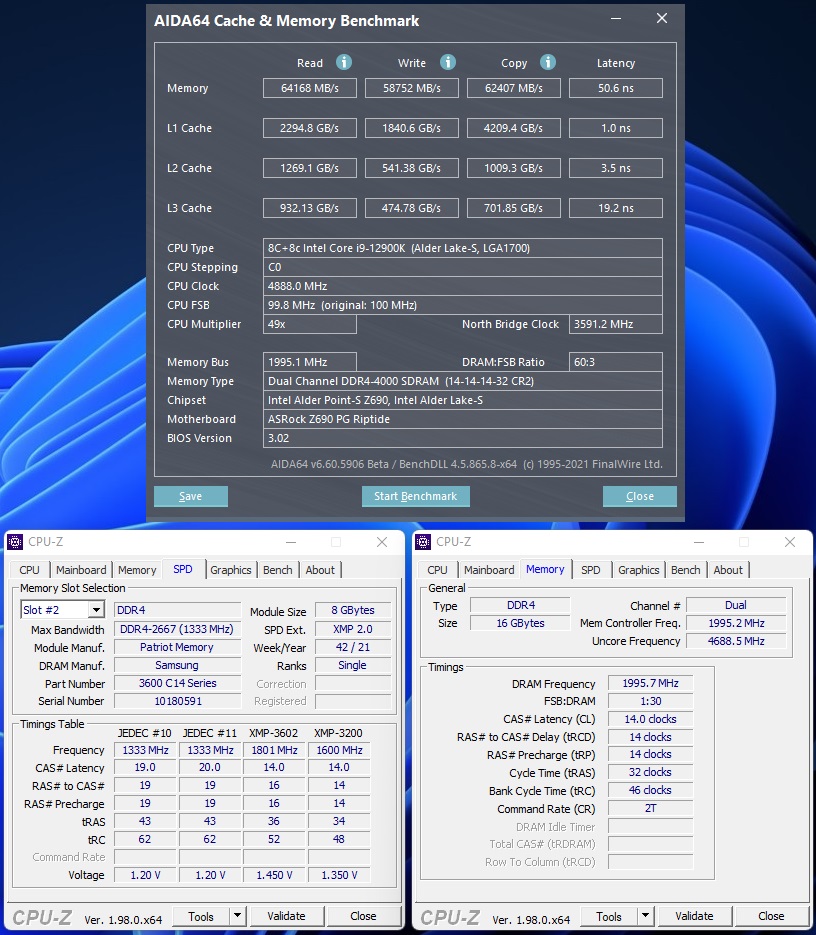 Patriot Viper Steel Low Latency 16GB DDR4 3600 CL14 Memory Kit