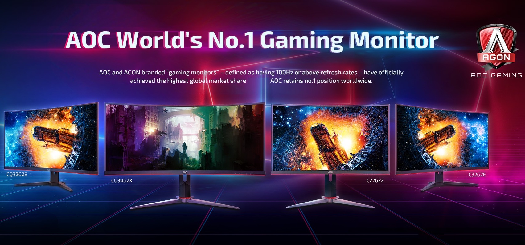 AGON by AOC Secures Number 1 Spot as The World's Leading Gaming Monitor