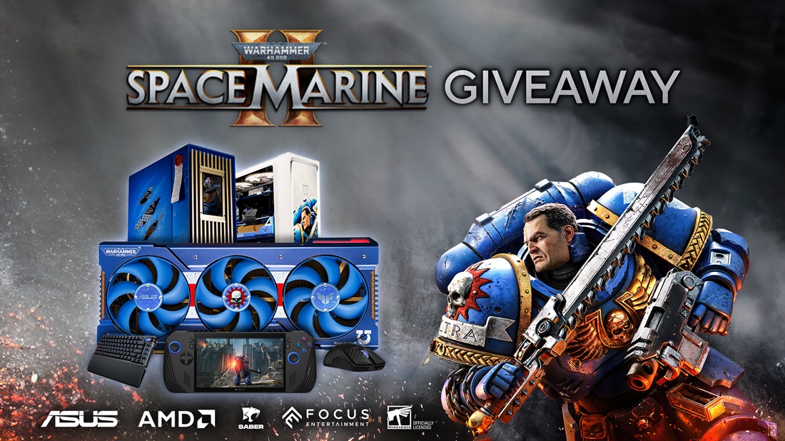 ASUS and AMD Announces Warhammer 40,000 Space Marine 2 Collectors Edition Graphics Card Plus