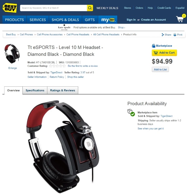 Tt eSPORTS Now Available at BEST BUY 2