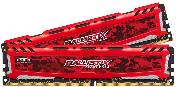 crucial ballistix 8gb ddr4 2400mhz