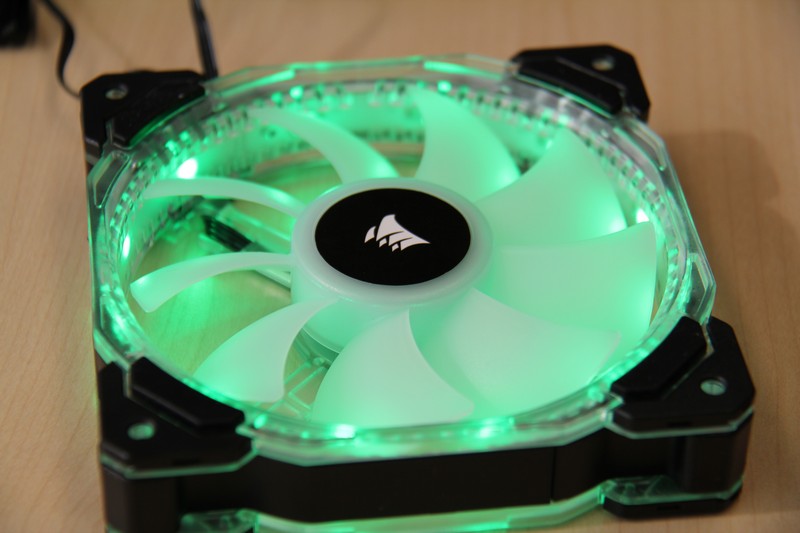 Corsair HD120 RGB LED High Performance 120mm PWM Fan Review Funky Kit