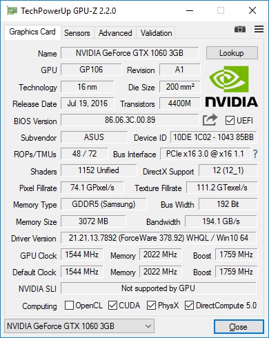 rog gpu-z rog gpu-z