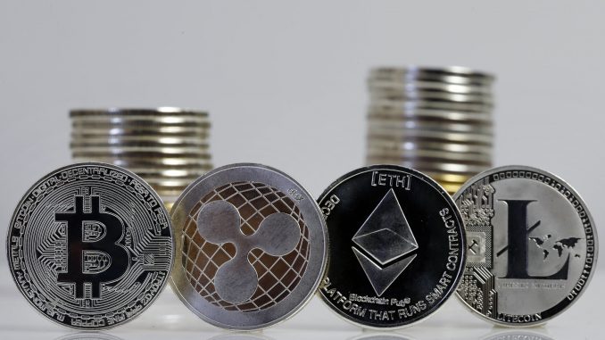 Bitcoin Cryptocurrency Value Goes Down : Illustration