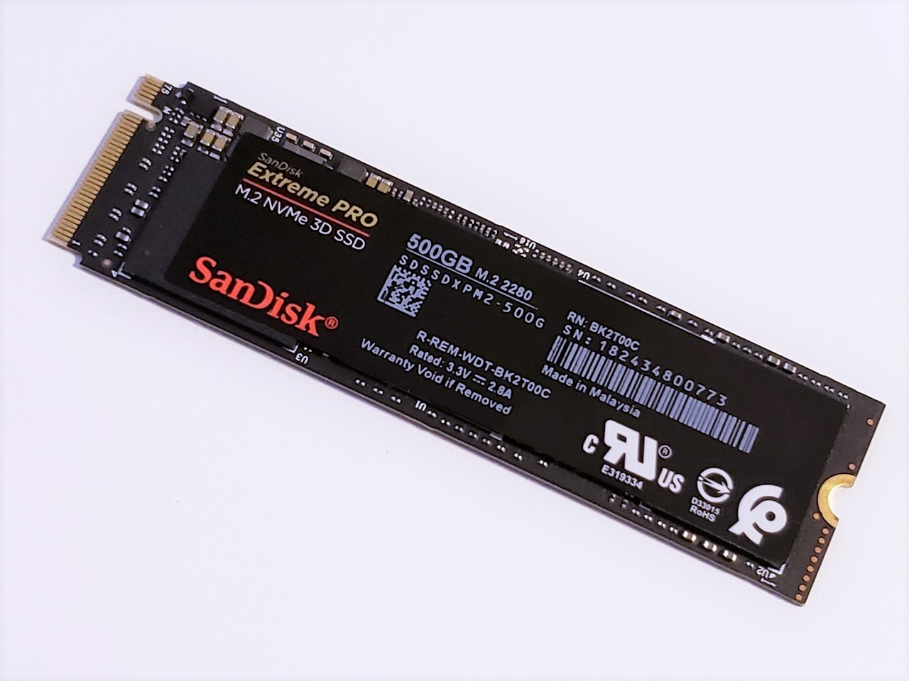 SanDisk Extreme PRO M.2 NVMe 3D SSD 500 Go SSD i…