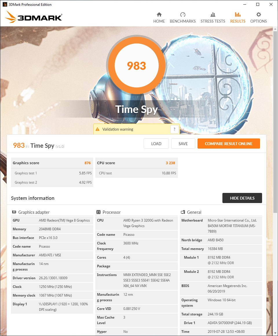 Ryzen 3 on sale 3200g directx