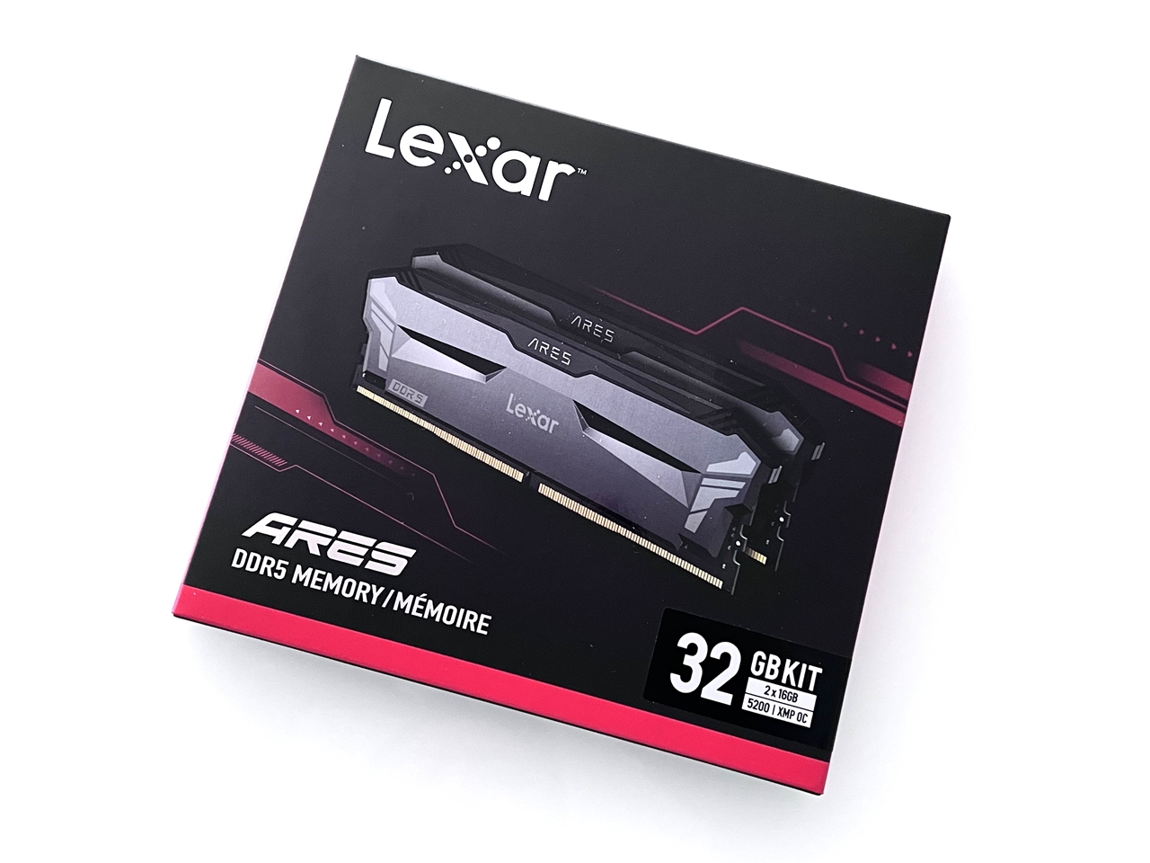 Lexar ARES RGB DDR5 RAM Kit 32Go (16Go x 2) 6400 MHz, 288-Pin UDIMM PC  Mémoire RAM, DRAM Mémoire pour XMP 3.0/AMD EXPO Haute Performance  D'ordinateur de Jeu, CL32-38-38-76, 1.4V (LD5EU016G-R6400GDLA) 