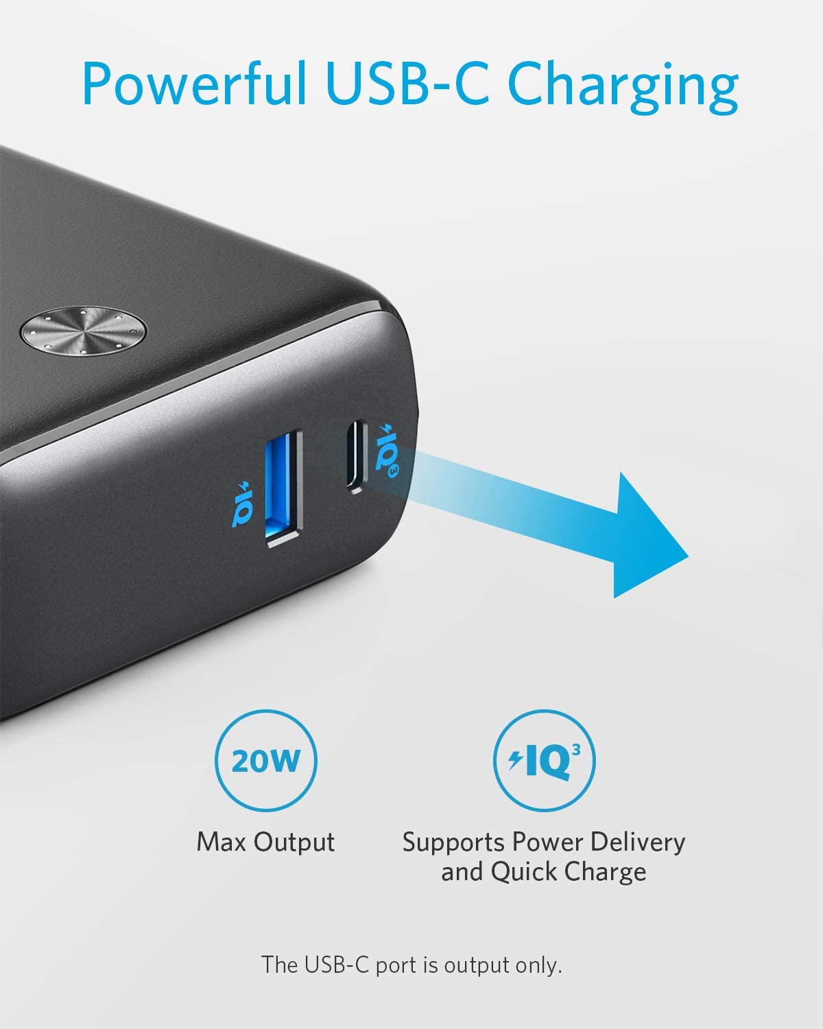 Anker Power Bank 2-in-1 15W USB-C Portable Charger, PowerCore Fusion  5000mAh 848061005820